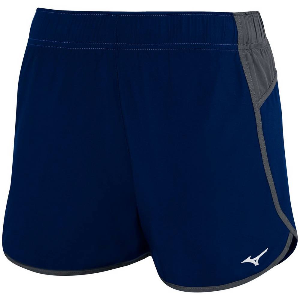 Pantaloncini Mizuno Pallavolo Atlanta Cover Up Donna - Blu Marino/Grigie - 20794-HKGX